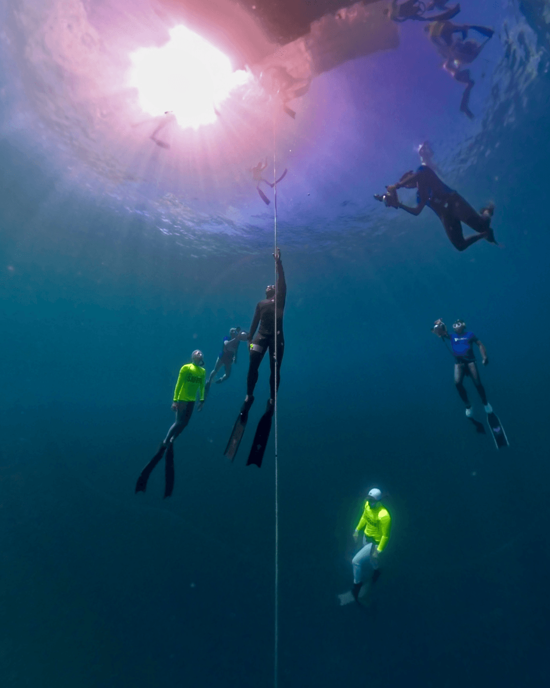 Competition freediving