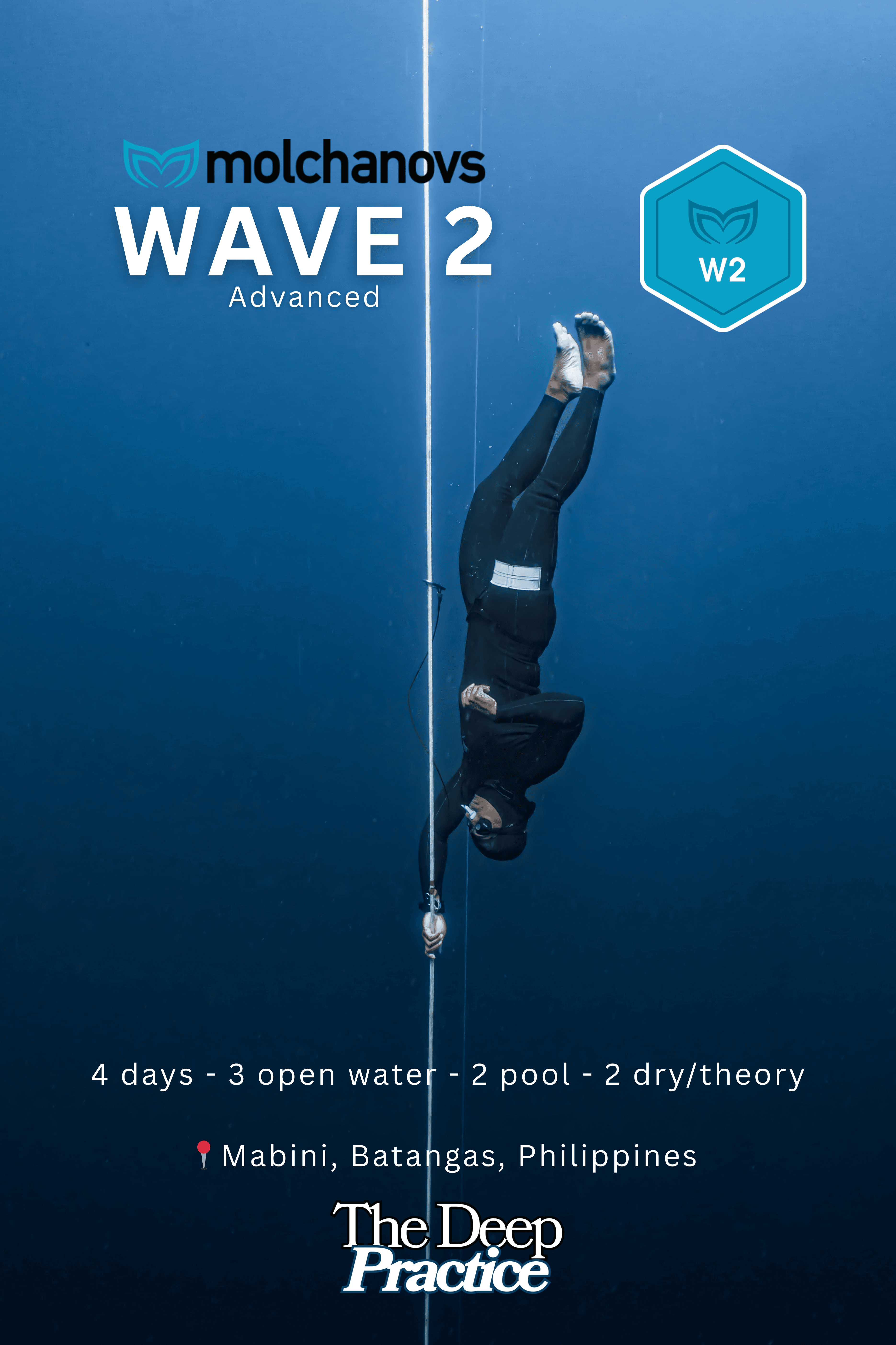Molchanovs Wave 2 自由潜水课程 菲律宾 Mabini