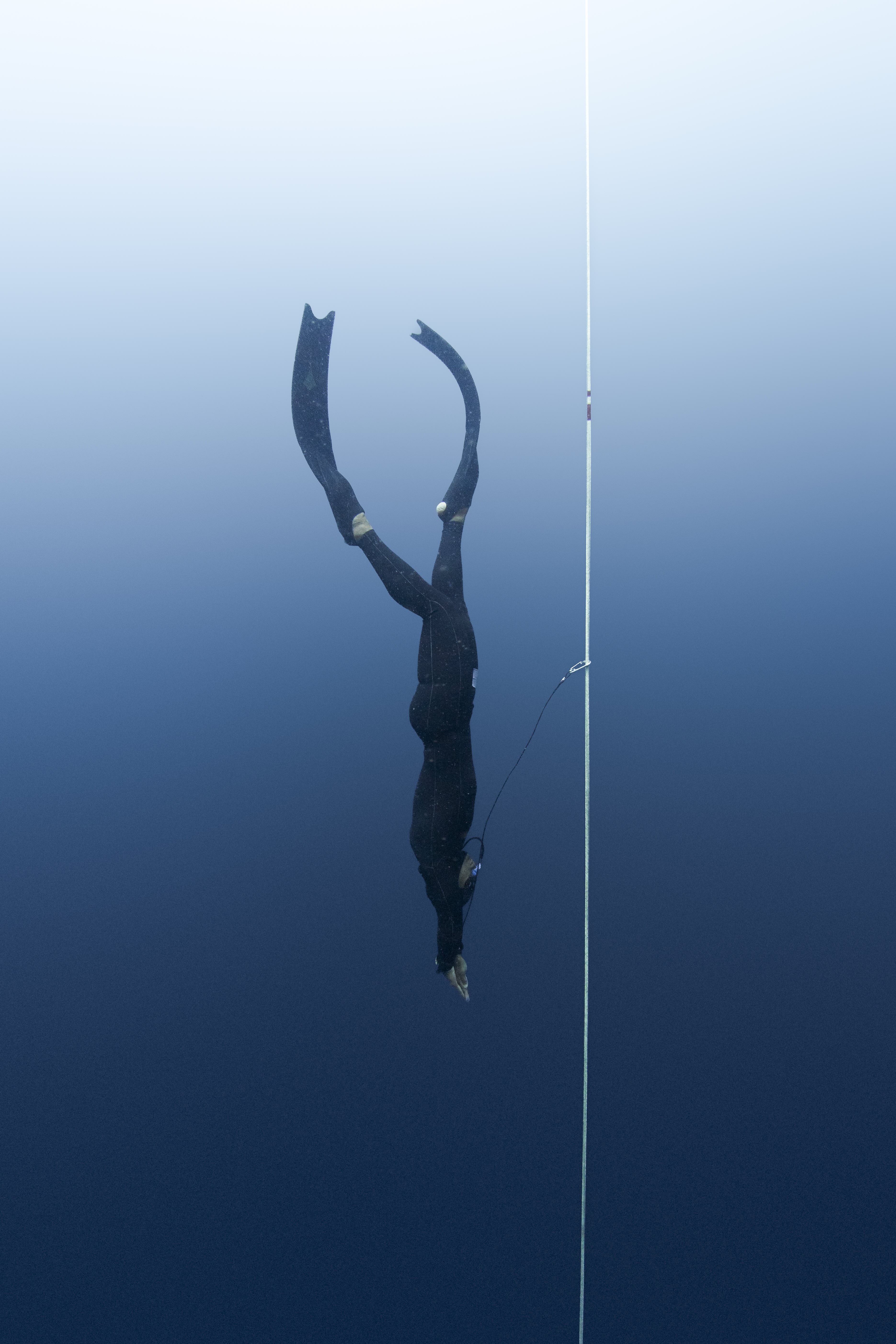 Underwater freediving safety support in Mabini